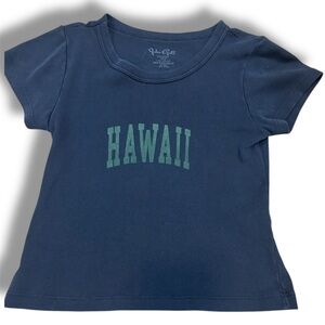 Brandy Melville, John Galt, baby tee - blue